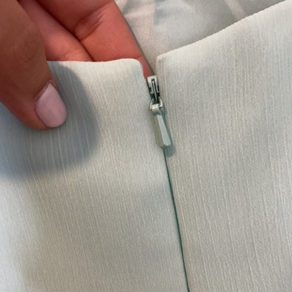 David’s Bridal Y-Neck Ruched Bodice Short Dress 4 - Picture 8 of 14